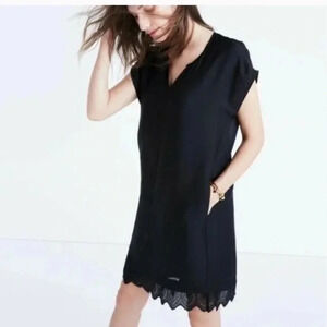 Madewell Duskway Eyelet Lace Trim Boxy Dress Size XS